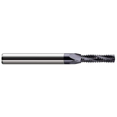 Harvey Tool - M3 X 0.5 Internal/External 0.5mm Pitch 1/8" Shank 3-Flute Solid Carbide Helical Flute Thread Mill - Exact Industrial Supply