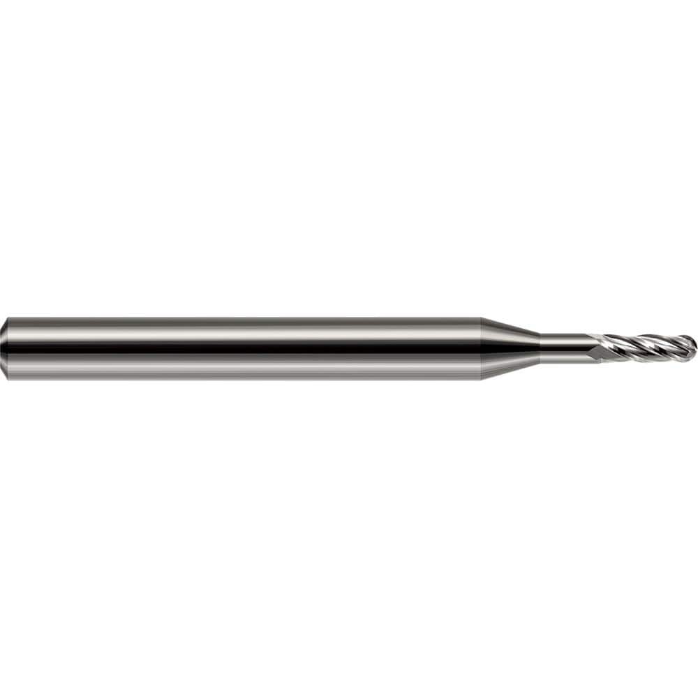 Harvey Tool - Ball End Mills; Mill Diameter (Inch): 3/16 ; Mill Diameter (Decimal Inch): 0.1875 ; Number of Flutes: 2 ; Length of Cut (Decimal Inch): 0.5700 ; Material: Solid Carbide ; Overall Length (Inch): 2 - Exact Industrial Supply