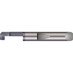 Micro 100 - Boring Bars; Minimum Bore Diameter (Decimal Inch): 0.2000 ; Maximum Bore Depth (Decimal Inch): 0.5000 ; Maximum Bore Depth (Inch): 1/2 ; Material: Solid Carbide ; Boring Bar Type: Back Boring ; Shank Diameter (Decimal Inch): 0.2500 - Exact Industrial Supply