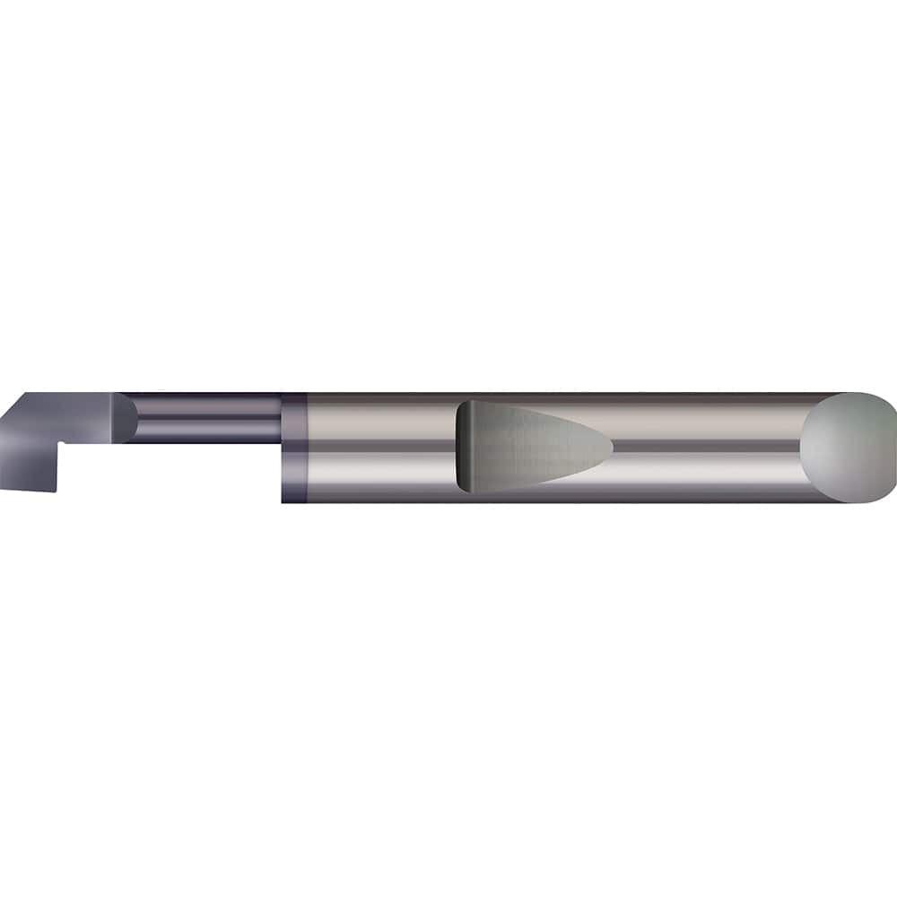 Micro 100 - Boring Bars; Minimum Bore Diameter (Decimal Inch): 0.1800 ; Maximum Bore Depth (Decimal Inch): 0.7500 ; Maximum Bore Depth (Inch): 3/4 ; Material: Solid Carbide ; Boring Bar Type: Back Boring ; Shank Diameter (Decimal Inch): 0.2500 - Exact Industrial Supply