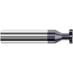 Harvey Tool - 1/2" Cut Diam, 1/4" Cut Width, 1/2" Shank, Staggered-Tooth Woodruff Keyseat Cutter - Exact Industrial Supply