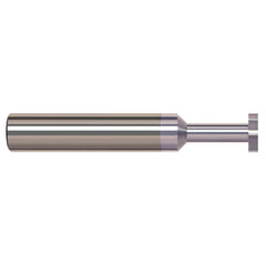 Harvey Tool - 1/2" Cut Diam, 3/64" Cut Width, 1/2" Shank, Straight-Tooth Woodruff Keyseat Cutter - Exact Industrial Supply