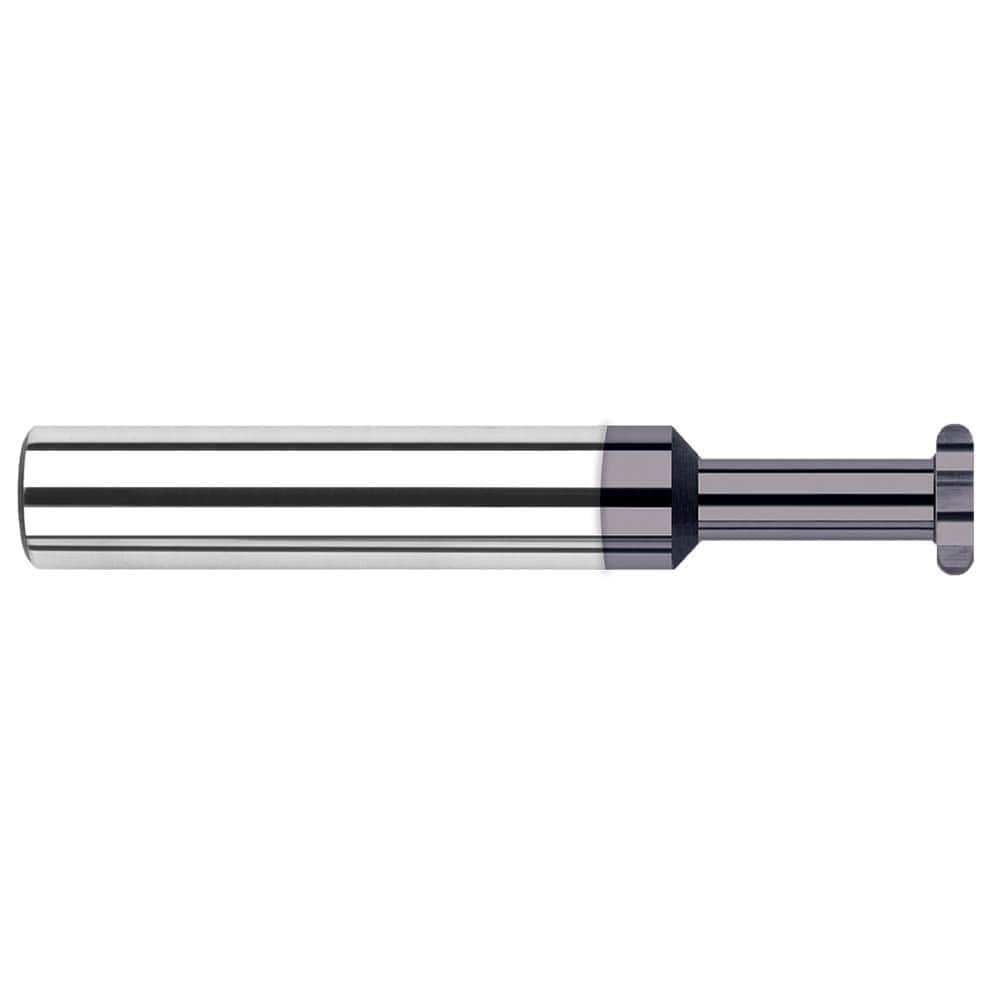 Harvey Tool - 5/8" Cut Diam, 1/4" Cut Width, 5/8" Shank, Straight-Tooth Woodruff Keyseat Cutter - Exact Industrial Supply