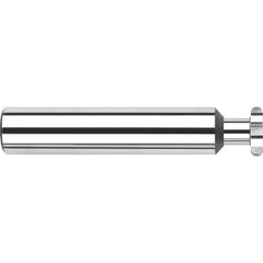 Harvey Tool - 1/2" Cut Diam, 5/32" Cut Width, 1/2" Shank, Straight-Tooth Woodruff Keyseat Cutter - Exact Industrial Supply