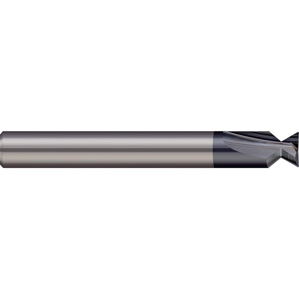 Harvey Tool - 90° 1/4" Cut Diam, 1/16" Cut Width, Solid Carbide Dovetail Cutter - Exact Industrial Supply