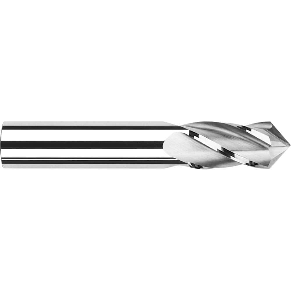 Harvey Tool - 1/4" Diam, 3/4" LOC, 4 Flute, 140° Point Angle, Solid Carbide Mill Drill - Exact Industrial Supply