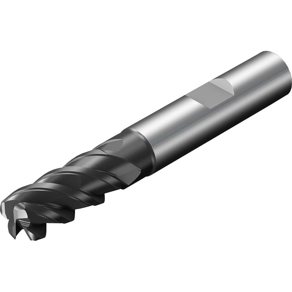 Sandvik Coromant - Corner Radius & Corner Chamfer End Mills; Mill Diameter (Inch): 0.625 ; Mill Diameter (Decimal Inch): 0.6250 ; End Type: Corner Radius ; Corner Radius (mm): 0.77 ; Corner Radius (Decimal Inch): 0.03 ; Number of Flutes: 4 - Exact Industrial Supply