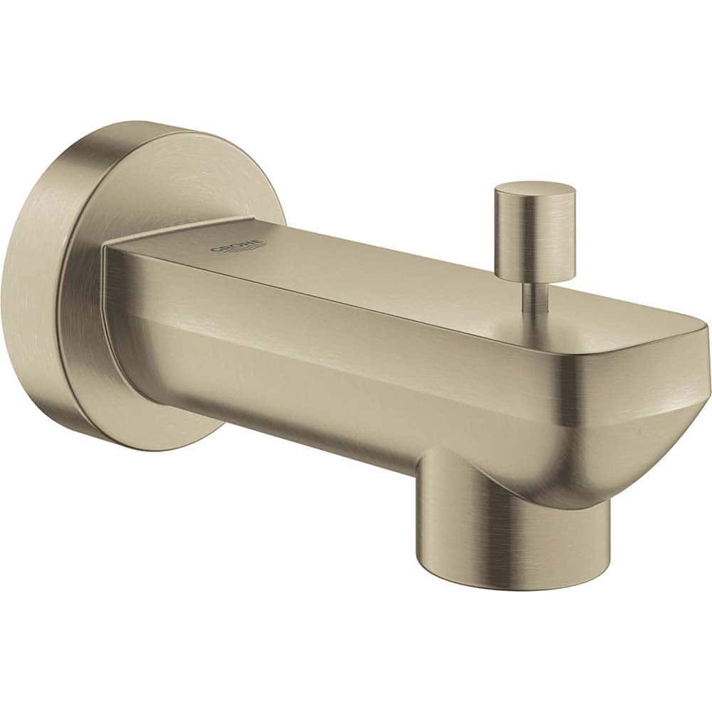 Grohe - Shower Heads & Accessories; Type: Tub Spout ; Material: Metal ; GPM: 2.50 ; Face Diameter: 4.75 (Inch); Finish/Coating: Brushed; Nickel ; Settings: Spray, Pulse, Combination Pulse-Massage - Exact Industrial Supply