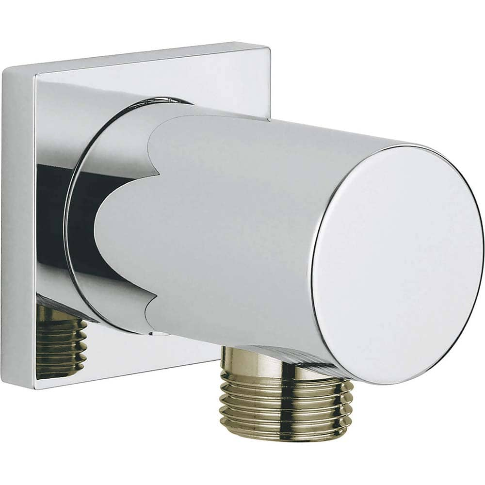 Grohe - Shower Supports & Kits; Type: Wall Union ; Length (Inch): 2.5 ; Material: Metal ; Diameter (Inch): 0.5 ; Finish/Coating: Polished Chrome - Exact Industrial Supply