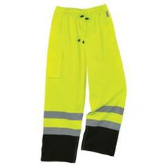 8915BK L LIME BLK BOTT RAIN PANTS - Caliber Tooling