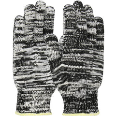 14-PK700/M POLYKOR Gloves - S-Steel/Silica Fiber w/Dyneema & Poly Cover - Medium Weight - Gray - Exact Industrial Supply