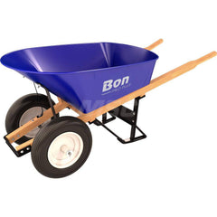 Wheelbarrows; Volume Capacity: 6.0; Load Capacity: 250; Wheel Type: Flat-Free Wheel; Wheel Material: Rubber; Tray Material: Steel; Handle Material: Wood; Capacity (Lb.): 6.0