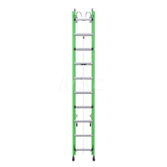 Extension Ladders; Type: Extension Ladder; Material: Fiberglass; Working Length: 29 Feet; Load Capacity (Lb.): 375; Extended Ladder Height: 32; Step Material: Aluminum; Step Ladder Height: 25.17; Overall Depth: 6 in; Number Of Steps: 32; Ladder Rating: Ty