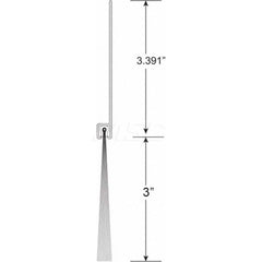 Sweeps & Seals; Product Type: Garage & Dock Door Sweep with Weather Seal; Flange Material: Anodized Aluminum; Overall Height: 5; Bristle Length: 2; Flange Width: 3.0000; Bristle Material: Polypropylene; Overall Length (Inch): 8.00; Length (Inch): 8.00; Ov