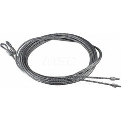 Garage Door Hardware; Type: Garage Door Cable Assembly, Spring Lift; For Use With: Commercial Doors; Material: Steel; Hardware Diameter: .1562; Overall Length: 164.00; Finish/Coating: Galvanized; Includes: Thimble; Length (Inch): 164.00; For Use With: Com