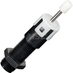 Standard-Duty Shock Absorber: 3 mm Rod Dia, 16 mm OD, 12 mm Stroke, M12 x 1 Thread 70 mm OAL, 2.45 lb Force