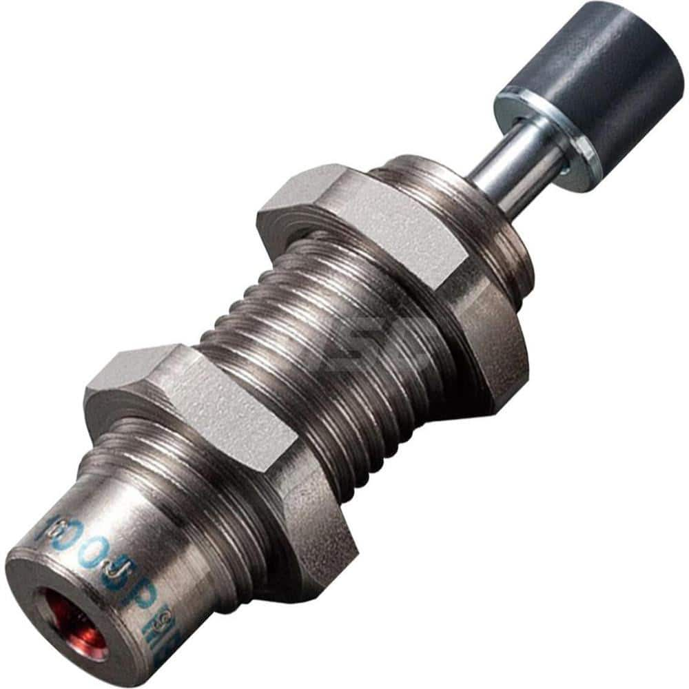 Standard-Duty Shock Absorber: 3 mm Rod Dia, 15 mm OD, 5 mm Stroke, M10 x 1 Thread 39 mm OAL, 5.88 lb Force