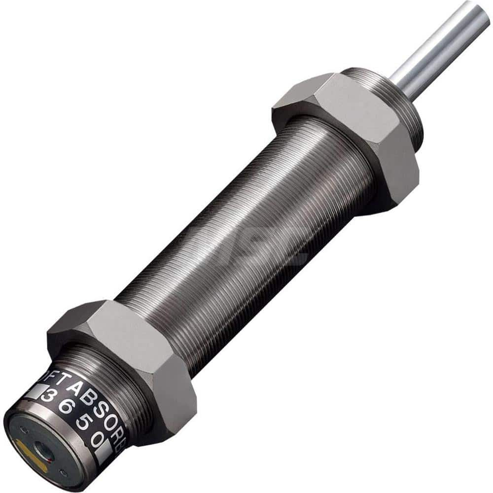 Standard-Duty Shock Absorber: 12 mm Rod Dia, 53.1 mm OD, 50 mm Stroke, M36 x 1.5 Thread 218.5 mm OAL, 68.6 lb Force