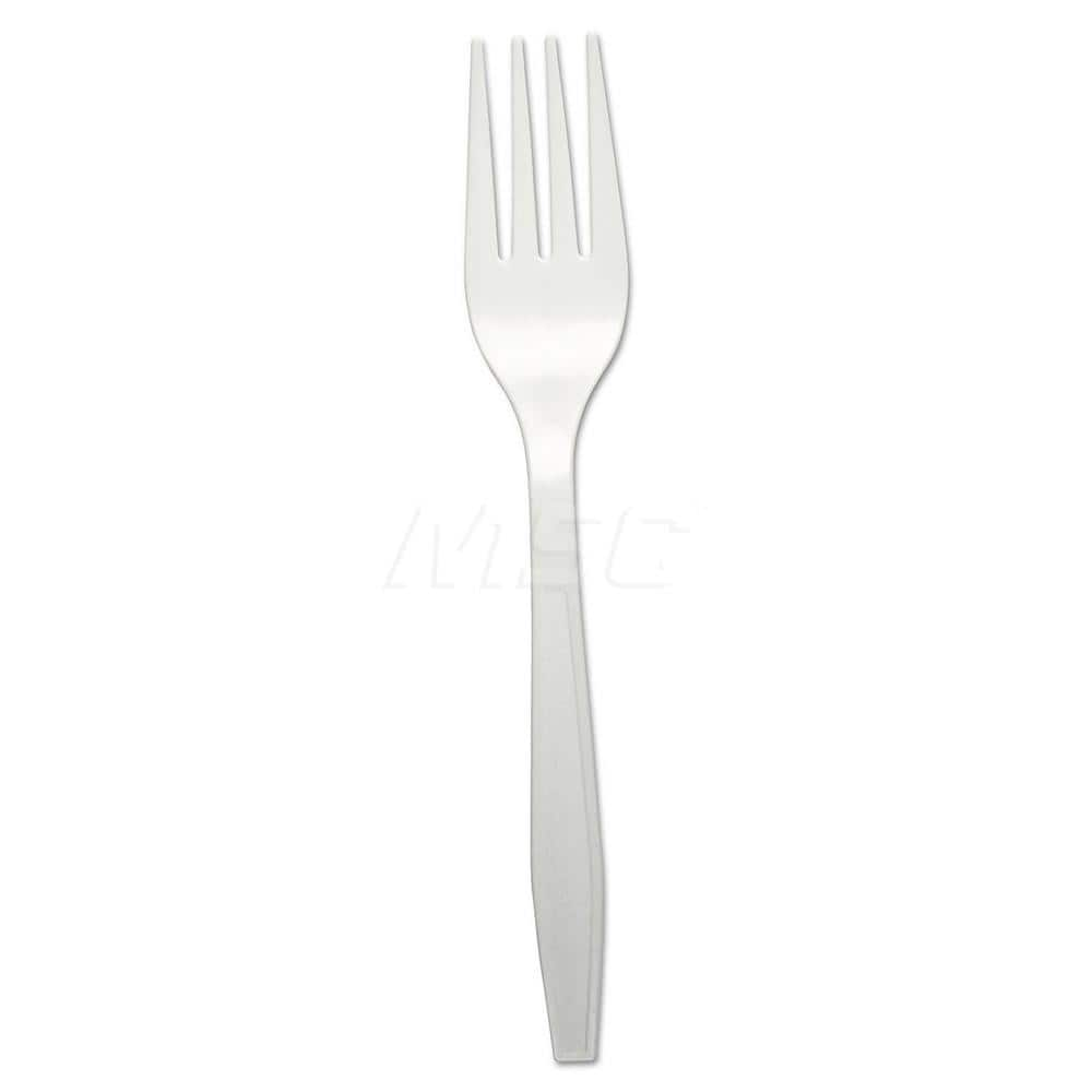 Paper & Plastic Cups, Plates, Bowls & Utensils; Flatware Type: Forks; Material: Plastic; Color: White; Disposable: Disposable