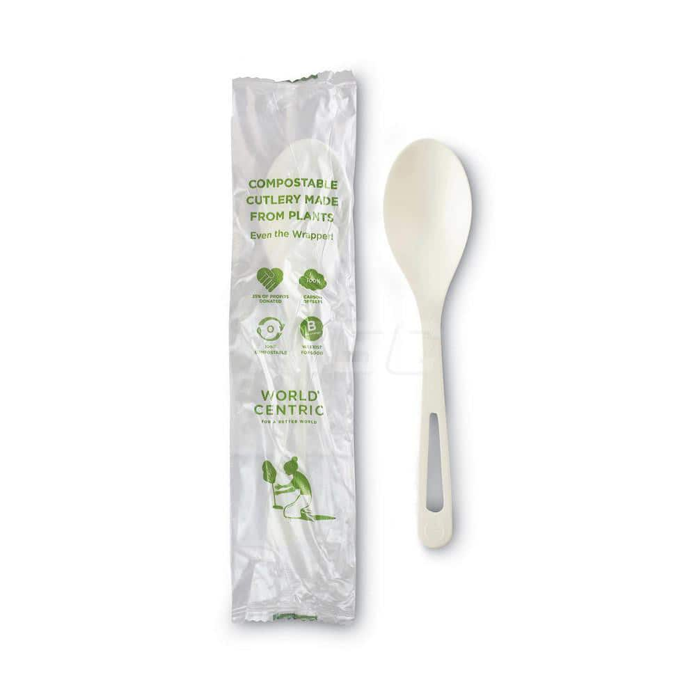 Paper & Plastic Cups, Plates, Bowls & Utensils; Flatware Type: Plastic Spoon; Material: Plastic; Color: White; Overall Length: 6.00; Disposable: Disposable; Length (Decimal Inch): 6.0000