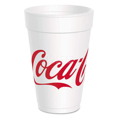 Paper & Plastic Cups, Plates, Bowls & Utensils; Cup Type: Hot,Cold; Material: Foam; Color: Red; White; Capacity: 16.000; Capacity: 16.000 oz; For Beverage Type: Cold; Hot; Microwave-safe: No; Disposable: Yes