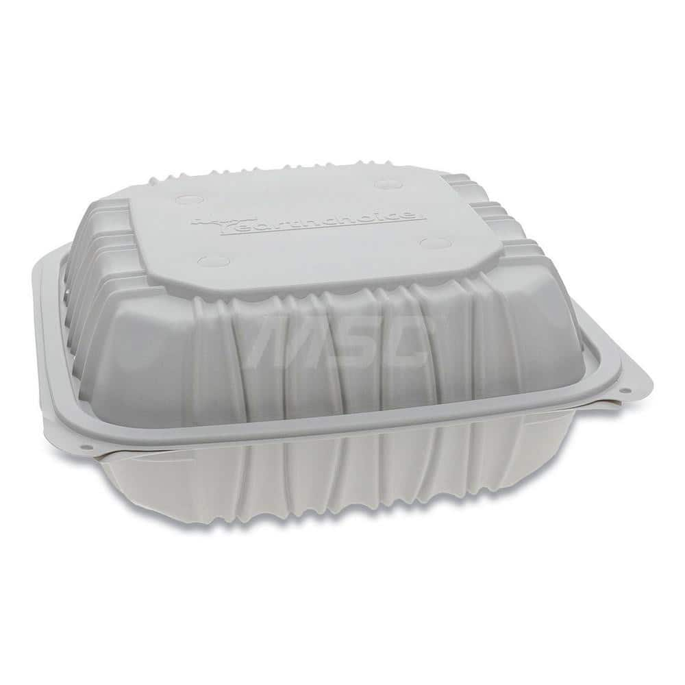 Food Containers; Container Type: Food Storage Container; Shape: Square; Overall Height: 3.1 in; Lid Type: Hinged Lid; Height (Decimal Inch): 3.1 in; Type: Food Storage Container