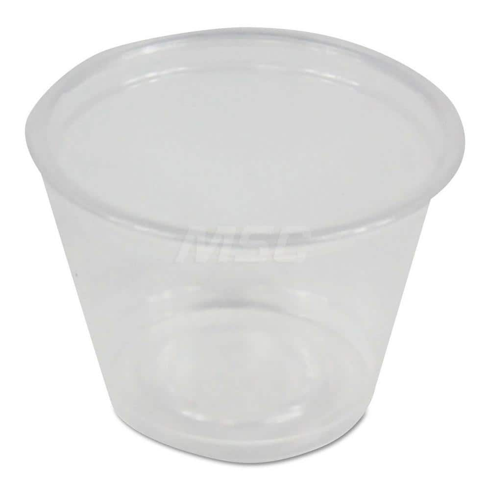 Paper & Plastic Cups, Plates, Bowls & Utensils; Cup Type: Portion; Material: Plastic; Color: Clear; Capacity: 1.000; Capacity: 1.000 oz; For Beverage Type: Cold; Microwave-safe: No; Disposable: Yes