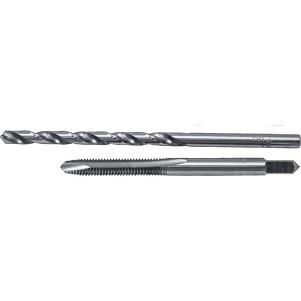 Cle-Line - Tap & Drill Sets Minimum Tap Thread Size (Inch): #10-32 Maximum Tap Thread Size (Inch): #10-32 - Caliber Tooling