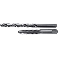 Cle-Line - Tap & Drill Sets Minimum Tap Thread Size (Inch): 3/8-16 Maximum Tap Thread Size (Inch): 3/8-16 - Caliber Tooling