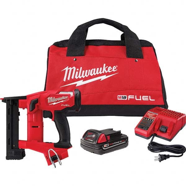 Milwaukee Tool - Staplers & Staple Guns Type: Crown Stapler Type of Power: Battery - Caliber Tooling