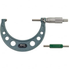 Mitutoyo - Mechanical Outside Micrometers Minimum Measurement (Decimal Inch): 3.0000 Maximum Measurement (Decimal Inch): 4.0000 - Caliber Tooling