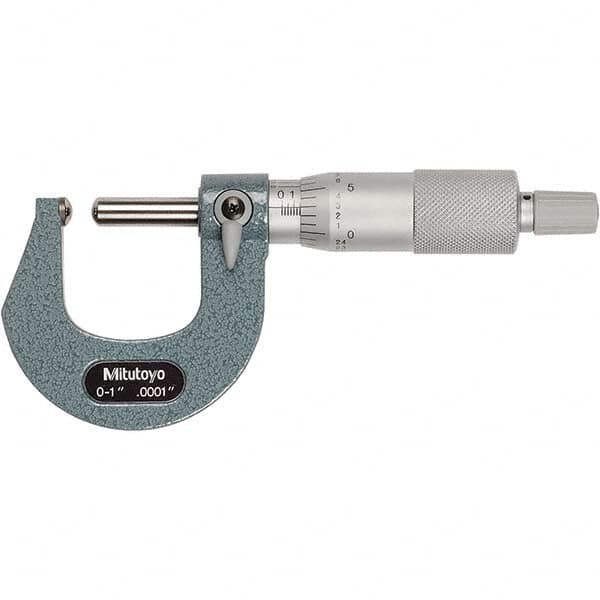 Mitutoyo - Spherical Face Micrometers Operation Type: Mechanical Minimum Measurement (Decimal Inch): 0 - Caliber Tooling