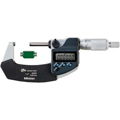 Mitutoyo - Electronic Outside Micrometers Type: Coolant-proof Minimum Measurement (Decimal Inch): 1.0000 - Caliber Tooling