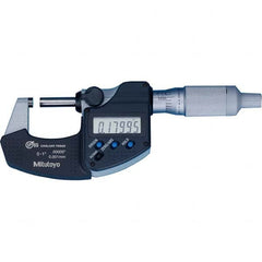 Mitutoyo - Electronic Outside Micrometers Type: Coolant-proof Minimum Measurement (Decimal Inch): 0.0000 - Caliber Tooling