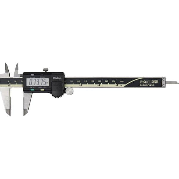 Mitutoyo - 0 to 6" Range, 0.0005" Resolution, Electronic Caliper - Caliber Tooling