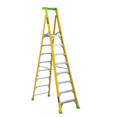 Louisville - Rolling & Wall Mounted Ladders & Platforms; Type: Aluminum ; Style: Combo Straight & Platform Ladder ; Number of Steps / Rungs: 8 ; Height (Inch): 36 ; Load Capacity (Lb.): 375.000 ; Base Width (Inch): 31-1/2 - Exact Industrial Supply