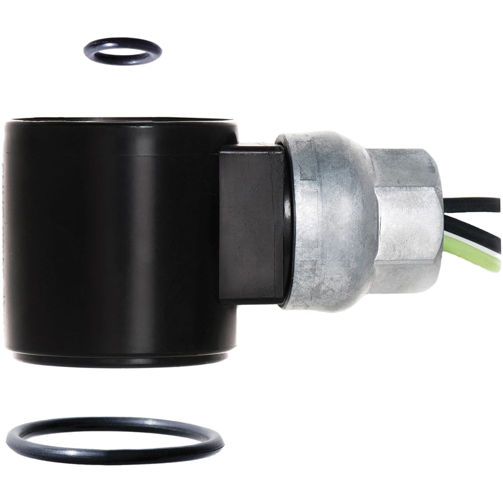 Parker - Solenoid Coils; Voltage: 120/60 VAC ; Wattage: 10 ; Type of Enclosure: Wet Location ; Coil Lead Length: 18 (Inch); Class: H - Exact Industrial Supply