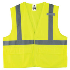 8225HL L/ XL Lime Standard Solid Vest Type R Class 2 - Caliber Tooling