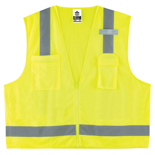 8249Z 2/3 XL Lime Econ Surveyors Vest Type R Class 2 - Caliber Tooling