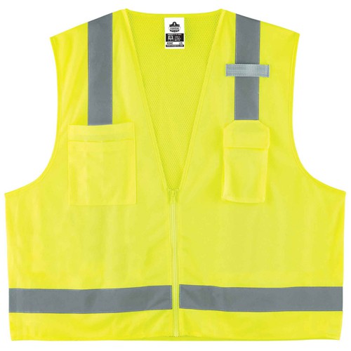 8249Z XS Lime Econ Surveyors Vest Type R Class 2 - Caliber Tooling