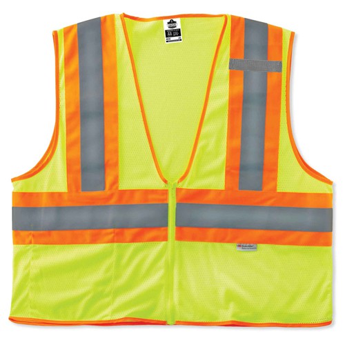 8230Z 4/5 XL Lime 2-Tone Vest Type R Class 2 - Caliber Tooling