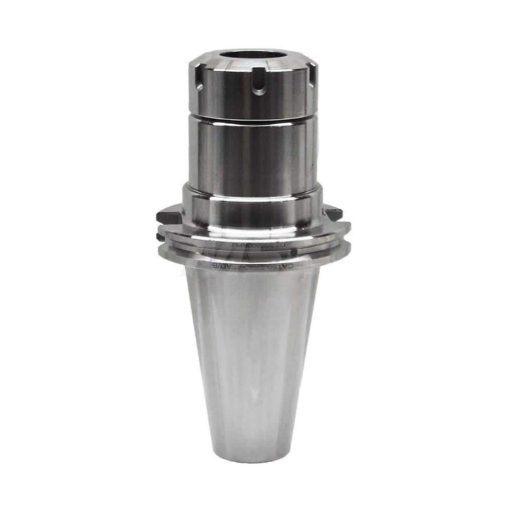 Collet Chuck: ER Collet, CAT Taper Shank 4″ Projection, 0.0001″ TIR, Balanced to 25,000 RPM, Through Coolant