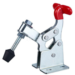 Manual Hold-Down Toggle Clamp: Horizontal, 700 lb Capacity, U-Bar, Flanged Base 170 ° Handle Movement, 90 ° Bar Opening, Plastic