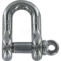 Shackle: Screw Pin Stainless Steel, 1/2″ Pin Dia