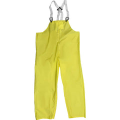 Louisiana Professional Wear - Rain & Chemical Wear; Garment Style: Bib Overall; Suspenders ; Garment Type: Flame Resistant; Waterproof; Rain ; Material: Polyurethane/Nylon ; Size: Large ; Color: Lemon Yellow ; Certification Type: ASTM D6413