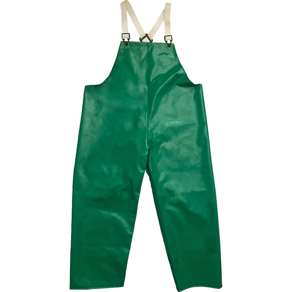 Louisiana Professional Wear - Rain & Chemical Wear; Garment Style: Bib Overall; Suspenders ; Garment Type: Chemical Resistant; Flame Resistant; Waterproof; Rain ; Material: PVC/Polyester/Polyurethane ; Size: 2X-Large ; Color: Kelly Green ; Certification - Exact Industrial Supply