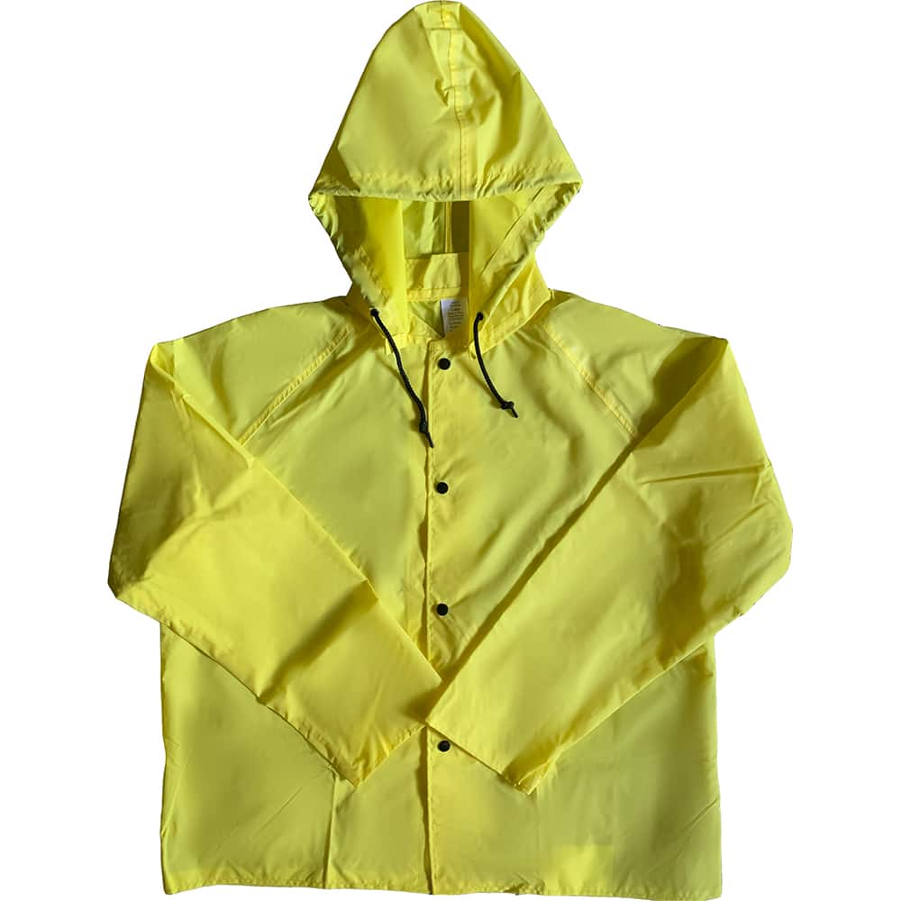 Louisiana Professional Wear - Rain & Chemical Wear; Garment Style: Rain Jacket ; Garment Type: Flame Resistant; Waterproof; Rain ; Material: Nylon/Polyurethane ; Size: X-Large ; Color: Lemon Yellow ; Certification Type: ASTM D6413 - Exact Industrial Supply