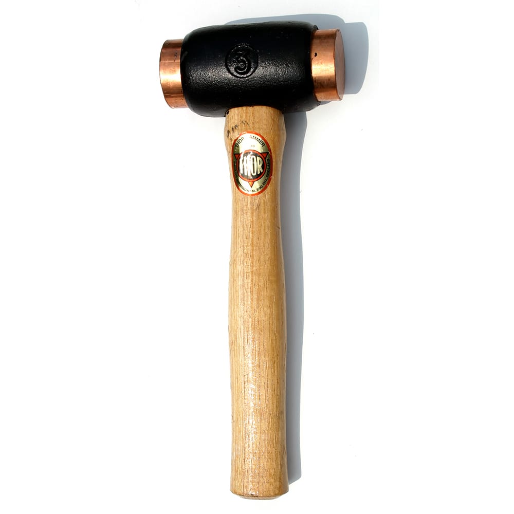 Osca - Non-Marring Hammers; Head Type: Double Head ; Head Material: Malleable Iron ; Handle Material: Wood ; Head Weight Range: 10 lbs. and Larger ; Face Diameter Range: 1" - Exact Industrial Supply