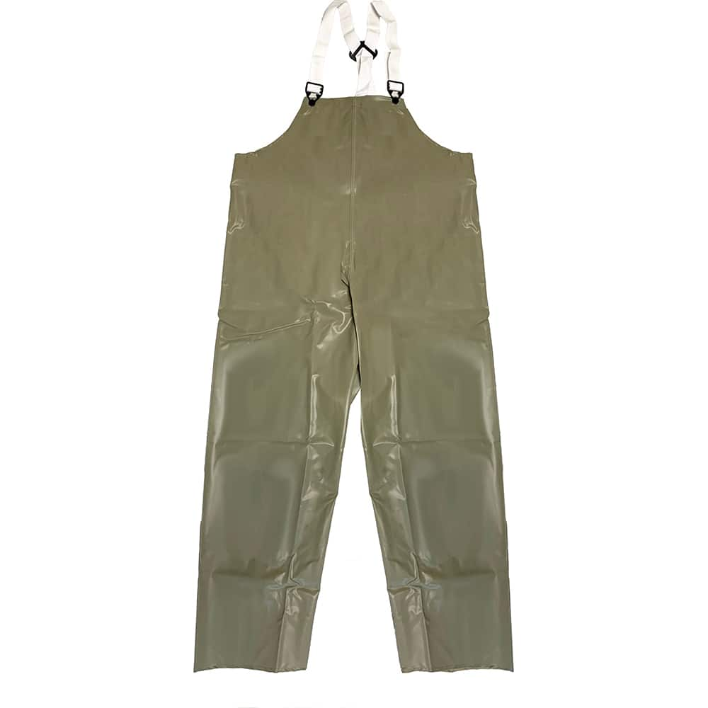 Louisiana Professional Wear - Rain & Chemical Wear; Garment Style: Bib Overall; Suspenders ; Garment Type: Chemical Resistant; Flame Resistant; Waterproof; Rain ; Material: Neoprene/Nylon ; Size: Medium ; Color: Olive Dab Green ; Certification Type: ASTM - Exact Industrial Supply