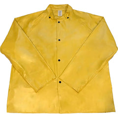 Louisiana Professional Wear - Rain & Chemical Wear; Garment Style: Rain Jacket ; Garment Type: Chemical Resistant; Flame Resistant; Waterproof; Rain ; Material: PVC/Nylon ; Size: Small ; Color: Yellow ; Certification Type: ASTM D6413; ASTM F903 - Exact Industrial Supply